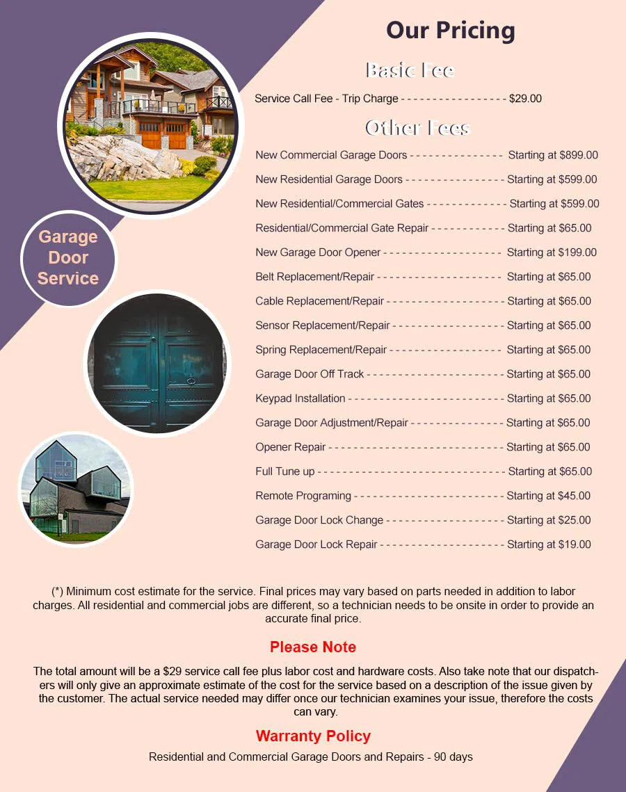 Community Garage Door Service Dallas, TX 469-300-4001